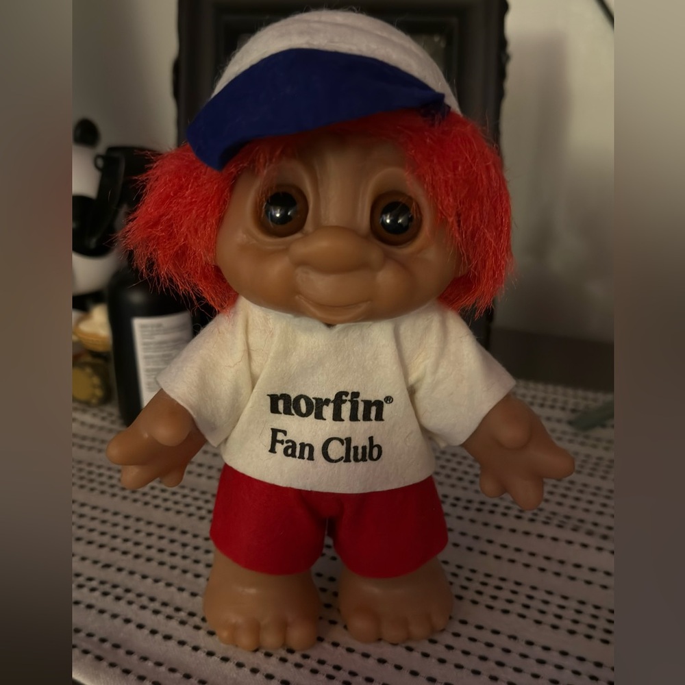Thomas Dam Norfin Fan Club Troll Doll Vintage 1988